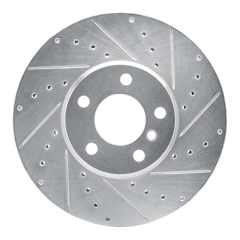R1 Concepts — R1 07-19 BMW X5 Front Right Drilled & Slotted Silver Brake Rotor
R1 Brake Rotor Drill - view 1