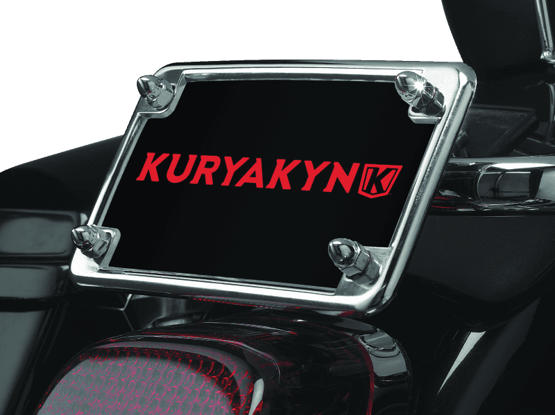 Kuryakyn — Kuryakyn License Frame & Backing Plate Set 4in X 7in Chrome - view 2