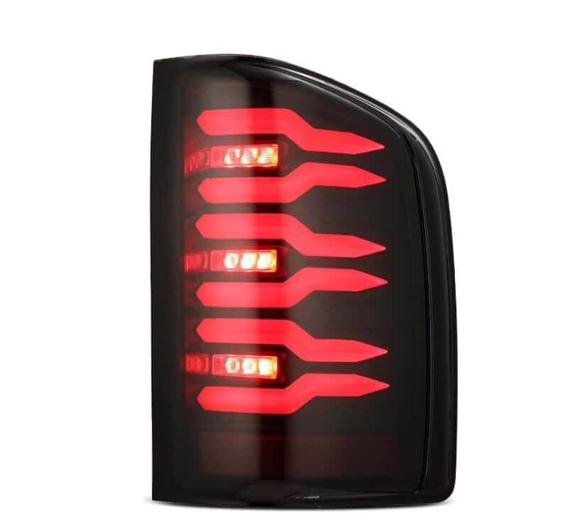 AlphaRex — AlphaRex 07-14 Chevrolet Silverado 1500/2500HD/3500HD Luxx-Series LED Tail Lights Black/Red
Taillight Assembly - view 3