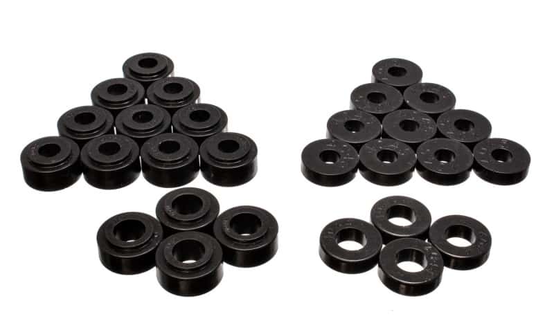 Energy Suspension — Energy Suspension Body Mounts - Black
BodyMntBshKt - view 1