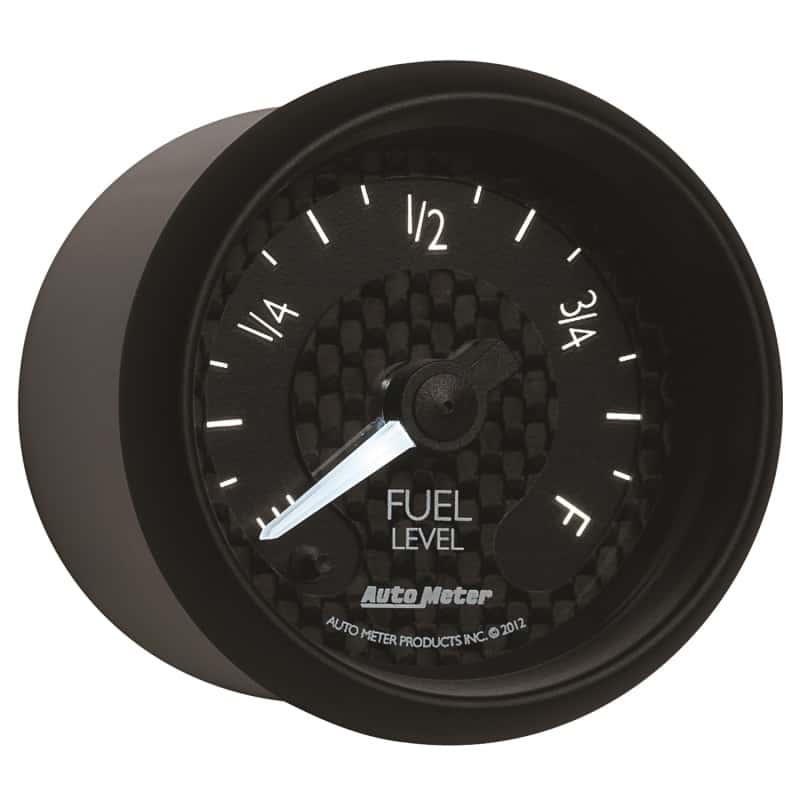 AutoMeter — Autometer GT Series 52mm Full Sweep Electronic 0-280 ohm Fuel Level Programmable Empty-Full Range
2-1/16" FUEL LEVEL, - view 11