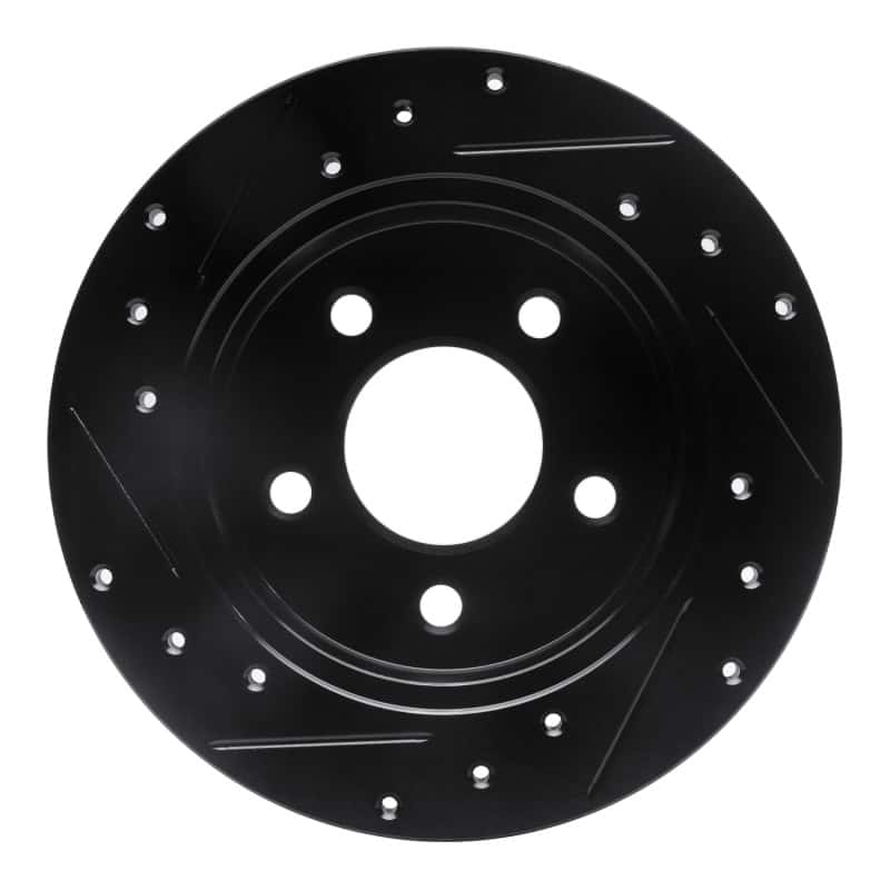 R1 Concepts — R1 94-04 Ford Mustang Rear Right Drilled & Slotted Black Brake Rotor
R1 Brake Rotor Drill - view 5