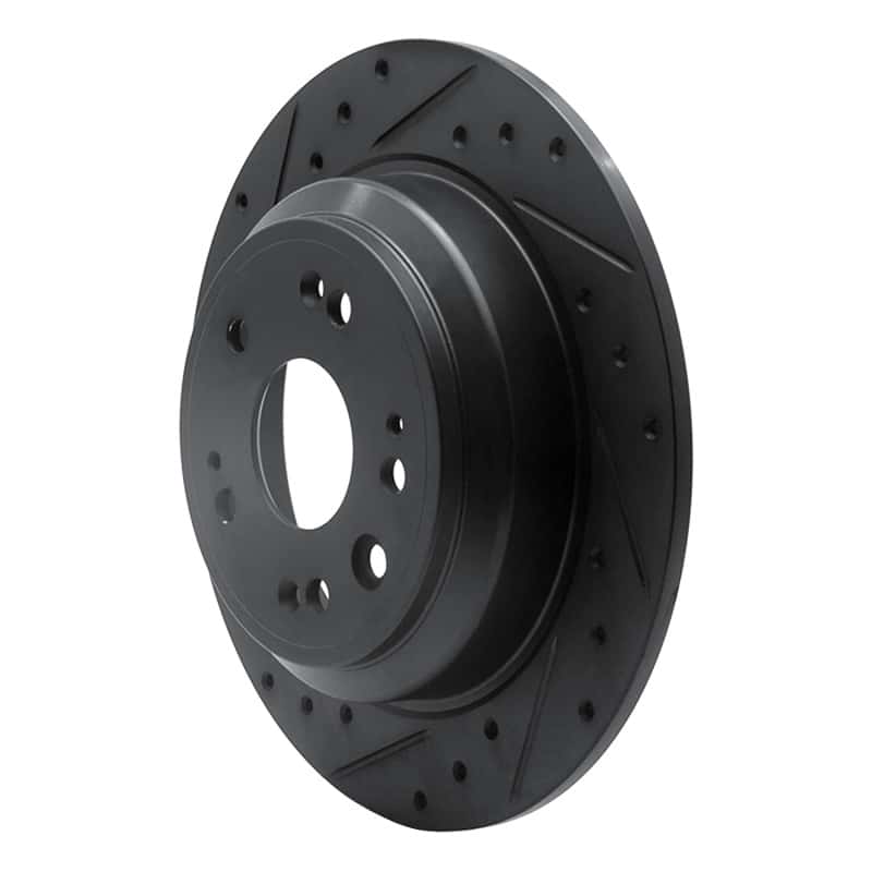 R1 Concepts — R1 10-15 Honda Crosstour Rear Left Drilled & Slotted Black Brake Rotor
R1 Brake Rotor Drill - view 2