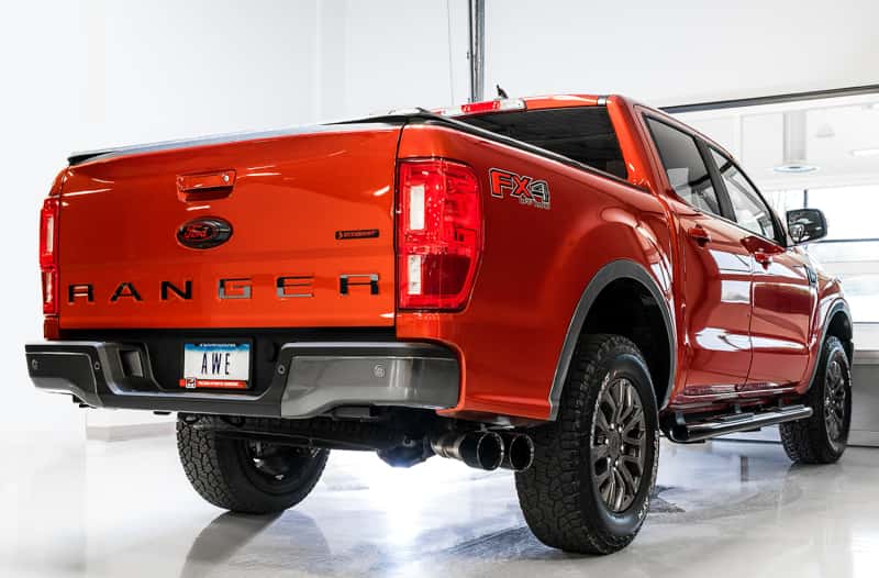 AWE Tuning — AWE Tuning 2019+ Ford Ranger 0FG Performance Exhaust System w/Diamond Black Tips & Rock Guard
0FG Catback - view 4