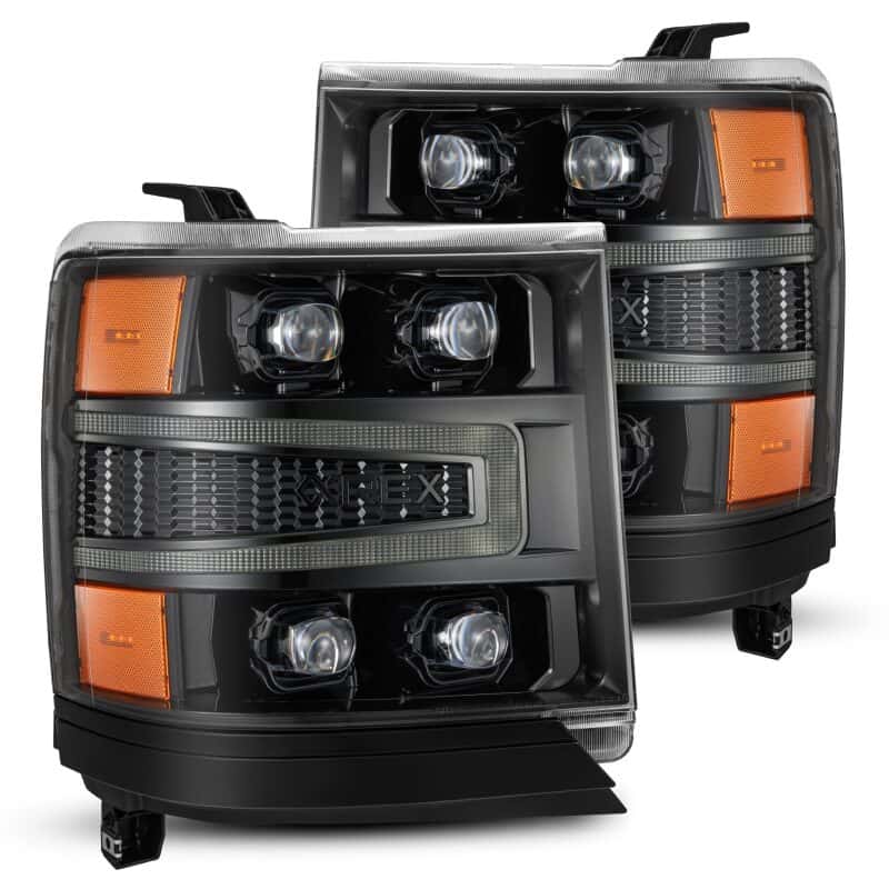AlphaRex — AlphaRex 16-18 Chevy 1500HD NOVA-Series LED Proj Headlghts Alpha BK Atv Lgt/SeqSig & DRL(Req 810023)
Projector Headlights - view 1