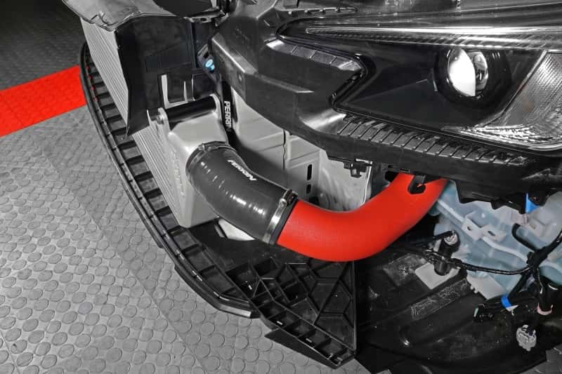 Perrin Performance — PERRIN 22-25 Subaru WRX Front Mount Intercooler Kit (Red Tubes & Silver Core) - view 9