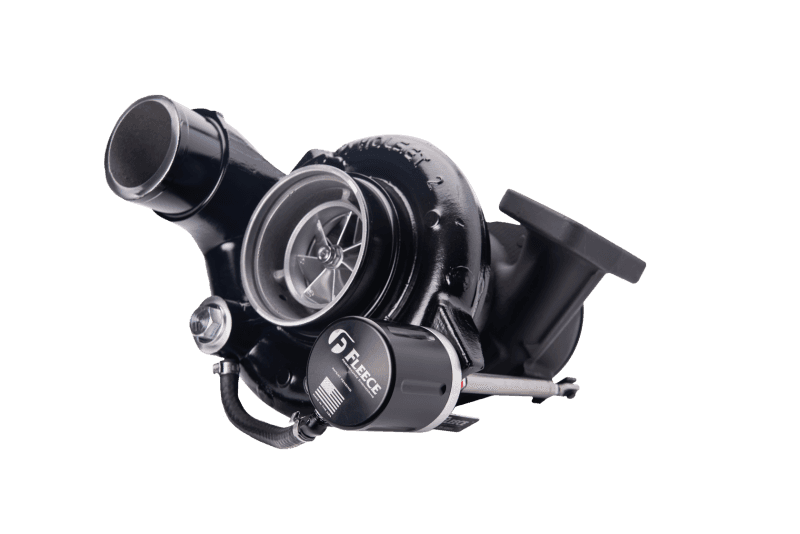 Fleece Performance — Fleece Performance 03-04 Dodge 5.9L Cummins 63mm Billet Holset Cheetah Turbocharger
Turbo - view 2