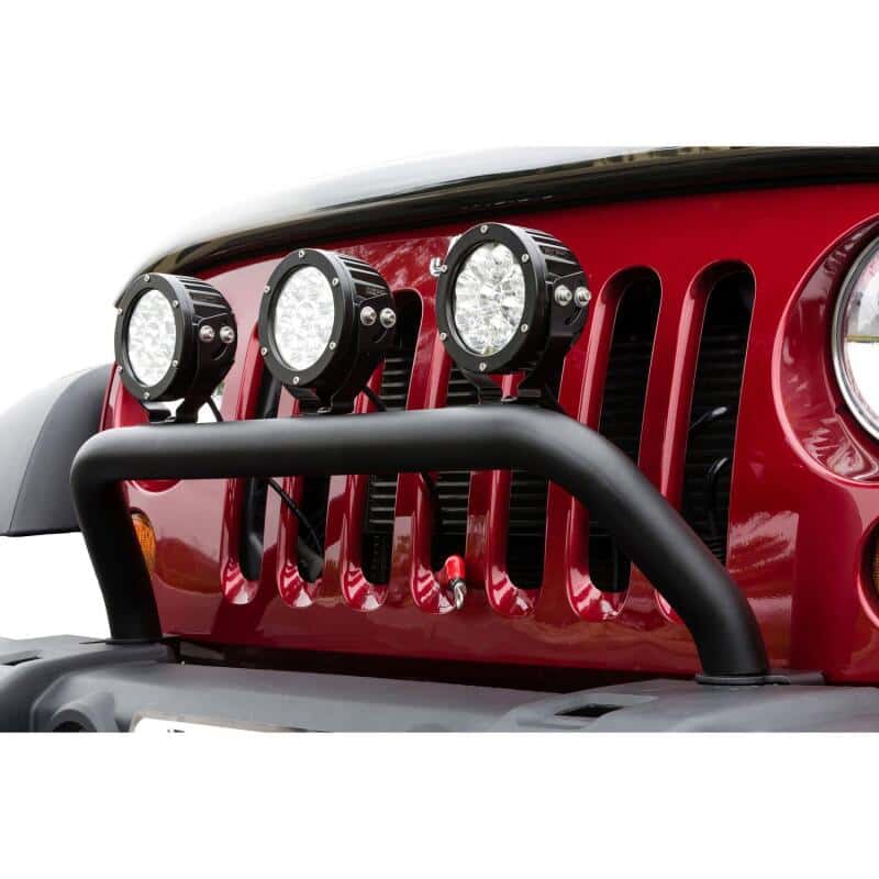 Westin — Westin 2007-2016 Jeep Wrangler/Wrangler Unlimited MAX Tray Bull Bar/Light Bar - Black Wrinkle
Bull Bar - view 4