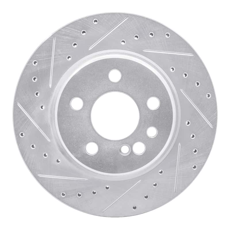 R1 Concepts — R1 92-99 Mercedes-Benz 600SEL Rear Left Drilled & Slotted Silver Brake Rotor
R1 Brake Rotor Drill - view 1