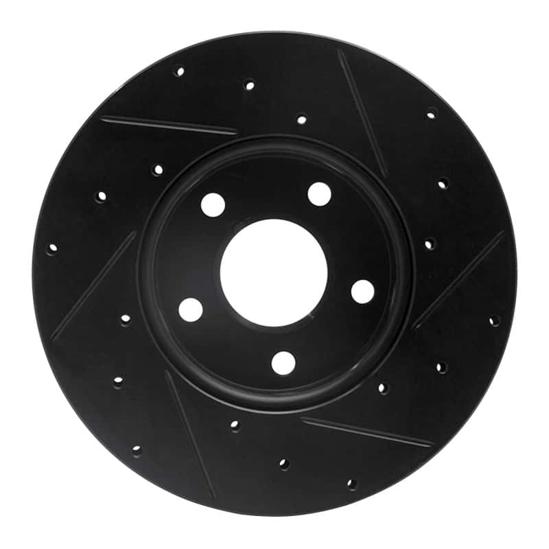 R1 Concepts — R1 12-18 Ford C-MAX Front Left Drilled & Slotted Black Brake Rotor
R1 Brake Rotor Drill - view 5