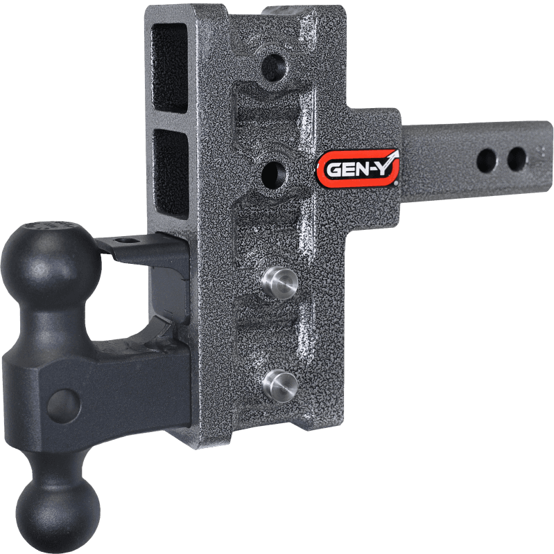 GEN-Y Hitch — Gen-Y Mega Duty 2in Shank 5in Offset Drop 2K TW 16K Hitch w/GH-051 Dual-Ball/GH-032 Pintle Lock
Drop Hitch - view 1