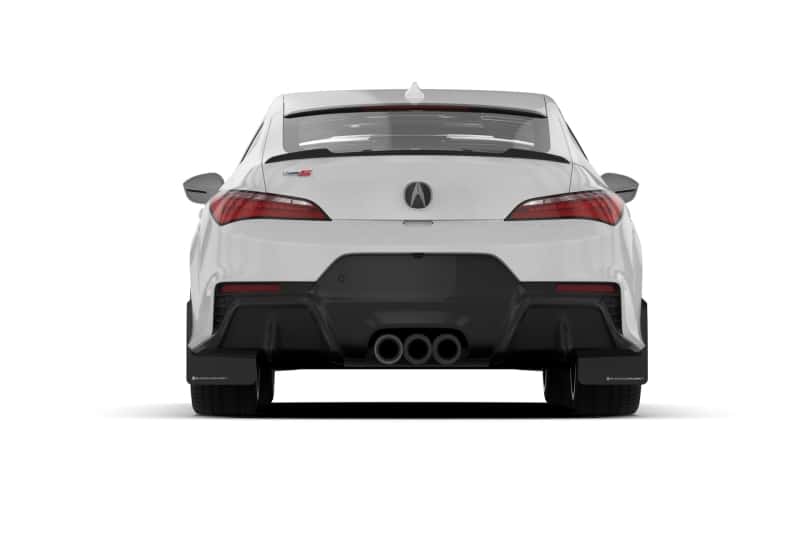 Rally Armor — Rally Armor 23-25 Acura Integra A-Spec Black UR Mud Flap W/White Logo (No Drilling Req.)
Mud Flap - view 3