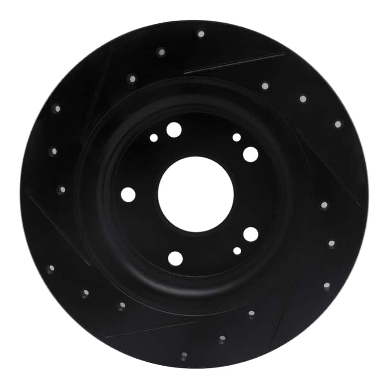 R1 Concepts — R1 17-20 Honda Civic Sedan Rear Right Drilled & Slotted Black Brake Rotor
R1 Brake Rotor Drill - view 5