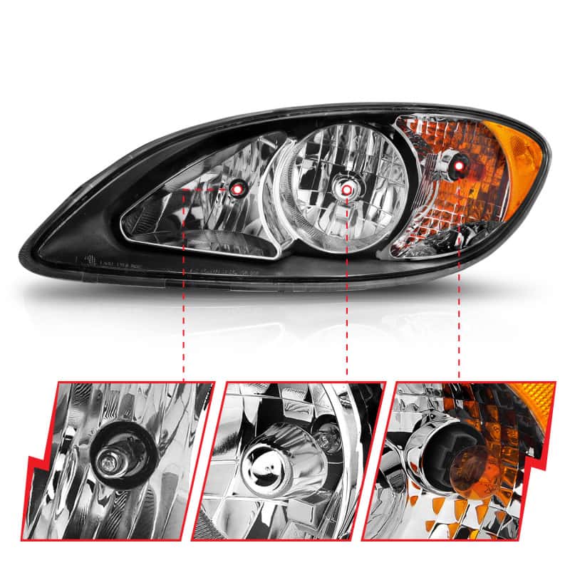 ANZO — ANZO 2008-2016 International Prostar Crystal Headlights Black Housing (OE Replacement)
Head Light Set
HdLtSet - view 8