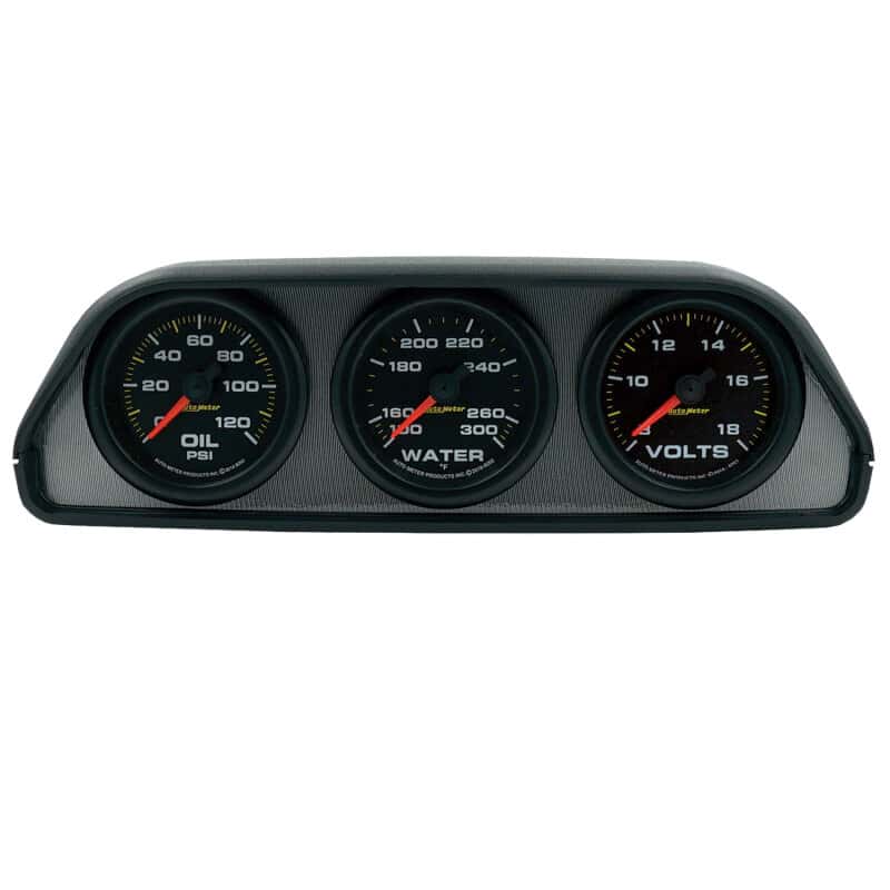 AutoMeter — AutoMeter Extreme Environment 3 Gauge Kit w/ Universal Dash Pod - view 2