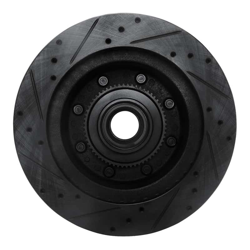 R1 Concepts — R1 95-07 Ford E-150 Econoline Front Right Drilled & Slotted Black Brake Rotor
R1 Brake Rotor Drill - view 5