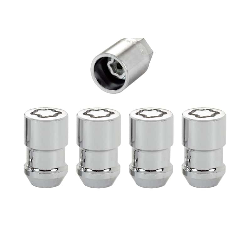 McGard — McGard Wheel Lock Nut Set - 4pk. (Cone Seat) 1/2-20 RH-LH / 13/16 Hex / 1.46in. Length - Chrome - view 4