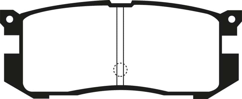 EBC — EBC 89-92 Ford Probe 2.2 Ultimax Rear Brake Pads
Disc Brake Pad - view 1