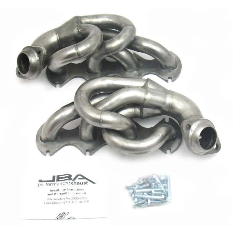 JBA — JBA 05-10 Ford Mustang 4.6L 3V 1-5/8in Primary Raw 409SS Cat4Ward Header
Exhaust Header - view 2