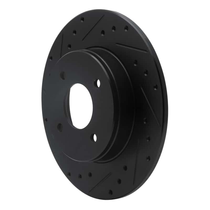 R1 Concepts — R1 84-85 Nissan 300ZX Rear Left Drilled & Slotted Black Brake Rotor
R1 Brake Rotor Drill - view 2