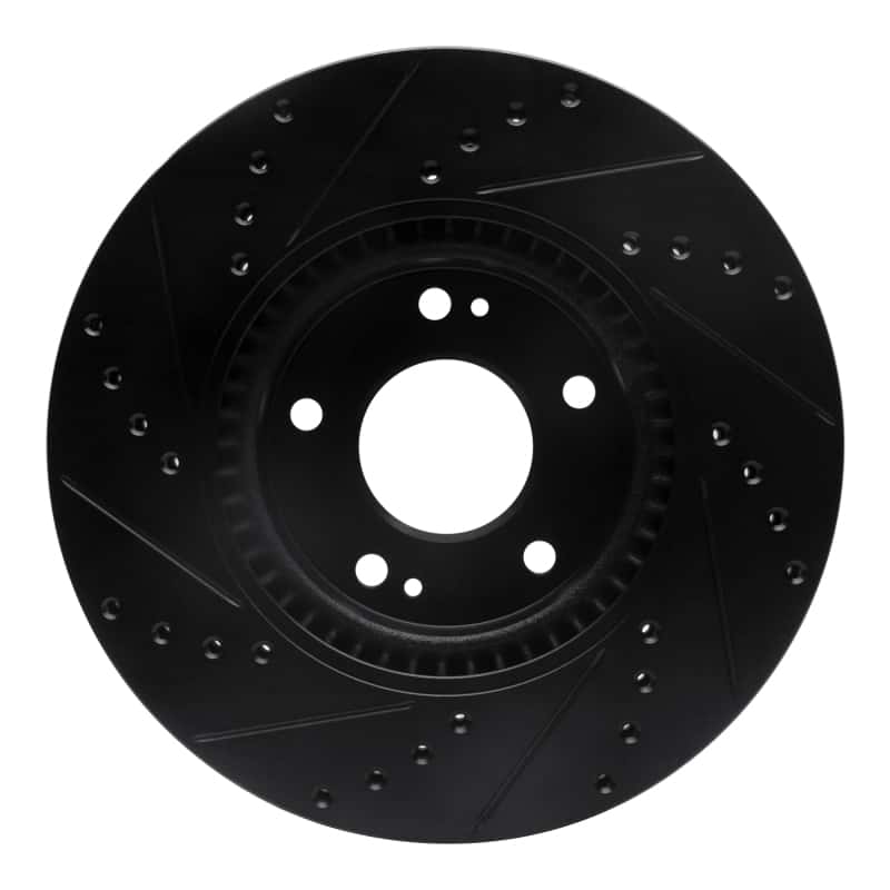 R1 Concepts — R1 12-16 Kia Sportage (USA/Canada) Front Right Drilled & Slotted Black Brake Rotor
R1 Brake Rotor Drill - view 5
