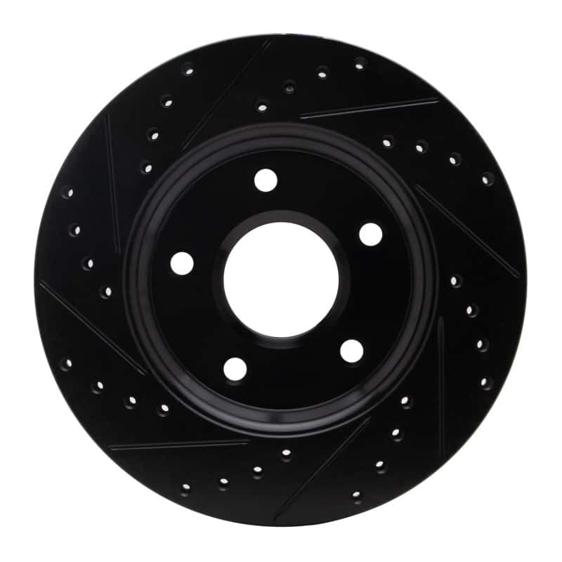 R1 Concepts — R1 08-16 Chrysler Town & Country Front Right Drilled & Slotted Black Brake Rotor
R1 Brake Rotor Drill - view 5