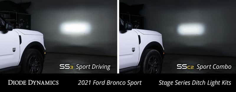 Diode Dynamics — Diode Dynamics 2021 Ford Bronco SS3 LED Ditch Light Kit - Sport Yellow Pro Combo - view 6