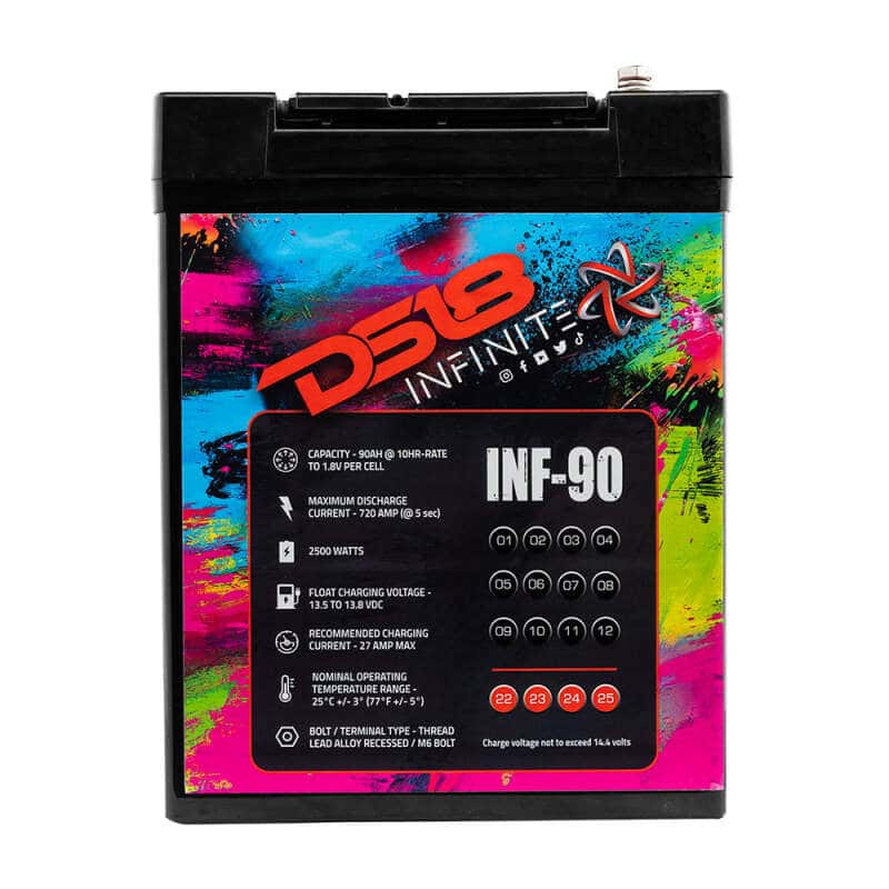 DS18 — DS18 2500 Watts 90 AH Infinite AGM Power Cell Battery - view 3