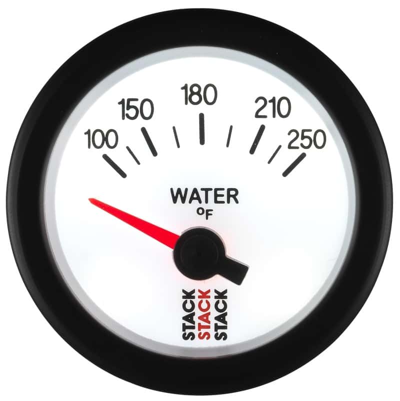 AutoMeter — Autometer Stack 52mm 100-250 Deg F 1/8in NPTF Electric Water Temp Gauge - White
Ga WTmp Elec Wt 250F - view 4