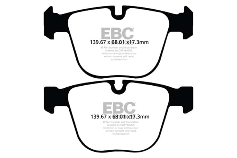 EBC — EBC 11+ BMW (Alpina) B7 xDrive 4.4 Turbo Bluestuff Rear Brake Pads
Disc Brake Pad - view 4