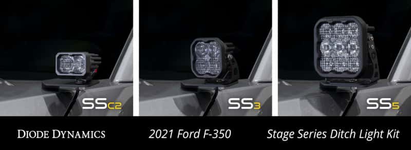 Diode Dynamics — Diode Dynamics 17-22 Ford F250/F350/F450/F550 Super Duty Stage Series Backlit Ditch Light Kit - view 4