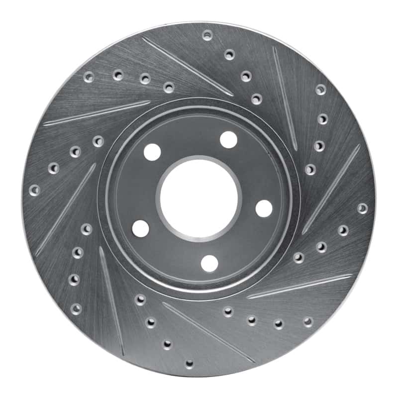 R1 Concepts — R1 10-13 Ford Transit CONNECT Front Left Drilled & Slotted Silver Brake Rotor
R1 Brake Rotor Drill - view 5
