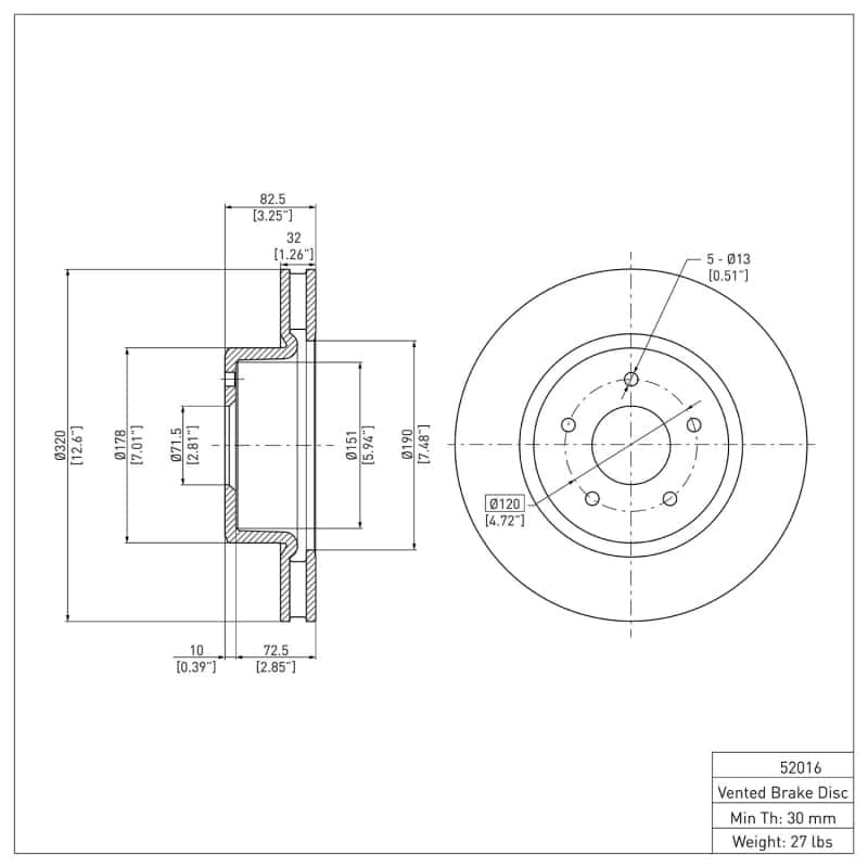 DFC — DFC 05-06 Pontiac GTO Front GeoSPEC Coated Rotor
DFC Brake Rotor - view 6