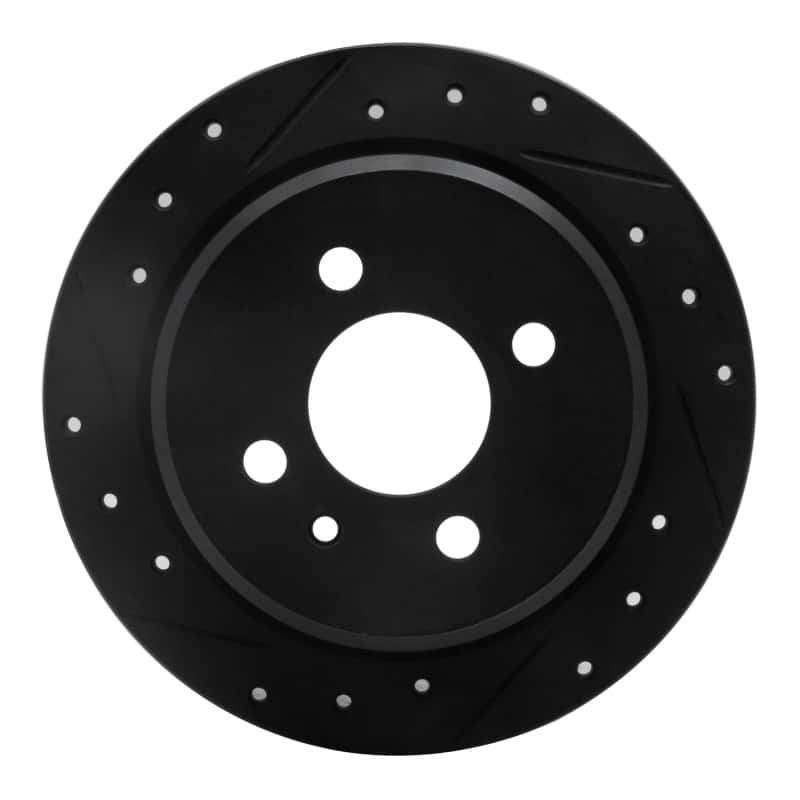 R1 Concepts — R1 84-91 BMW 325IS Rear Left Drilled & Slotted Black Brake Rotor
R1 Brake Rotor Drill - view 1