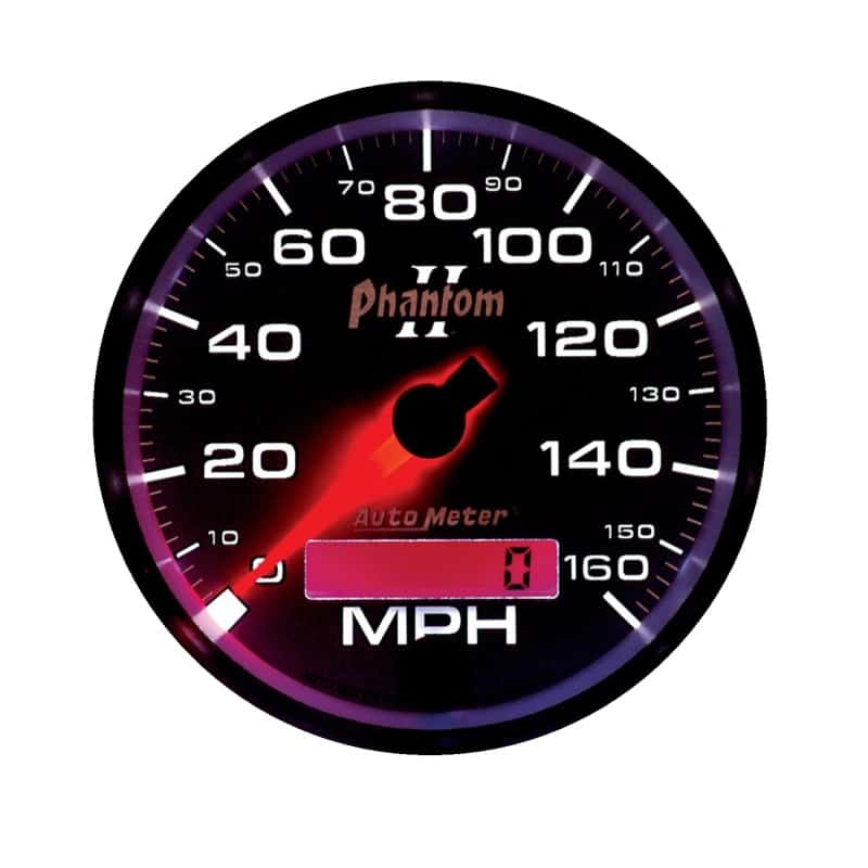 AutoMeter — Autometer Phantom II 3-3/8in 160 MPH Electronic Programmable In-Dash Speedometer
3-3/8" SPEEDO, 160 M - view 4