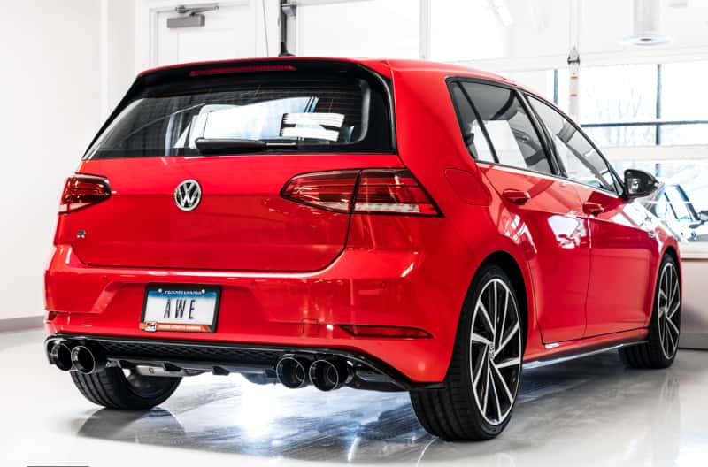 AWE Tuning — AWE Tuning MK7.5 Golf R SwitchPath Exhaust w/Diamond Black Tips 102mm
SwitchPath™ Exhaust - view 4