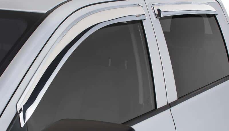 Stampede — Stampede 2015-2019 Chevy Colorado Crew Cab Pickup Tape-Onz Sidewind Deflector 4pc - Chrome
TAPE-ONZ - 4PC CHROM
Side Window Vent - view 2