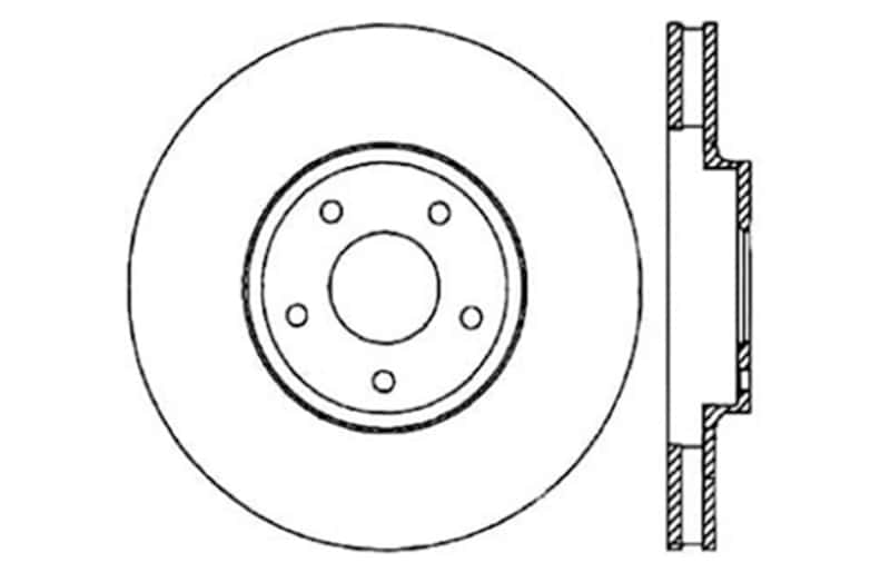 Stoptech — StopTech 06-07 350Z / 05-07 G35 exp Sport/ 06-07 G35X SportStop Slotted & Drilled Front Left Rotor
Disc Brake Rotor
Slot/Drill Rotor - view 7