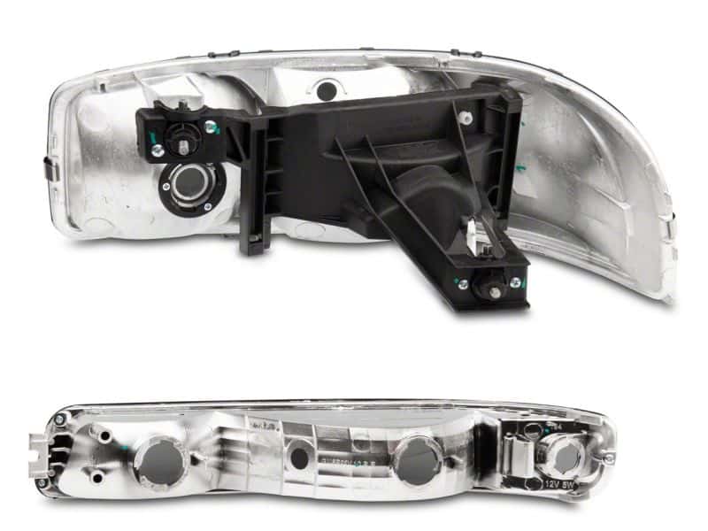 Raxiom — Raxiom 99-06 GMC Sierra 1500 Axial Series OEM Crystal Rep Headlights- Chrome Housing- Smoked Lens
Headlights - view 4