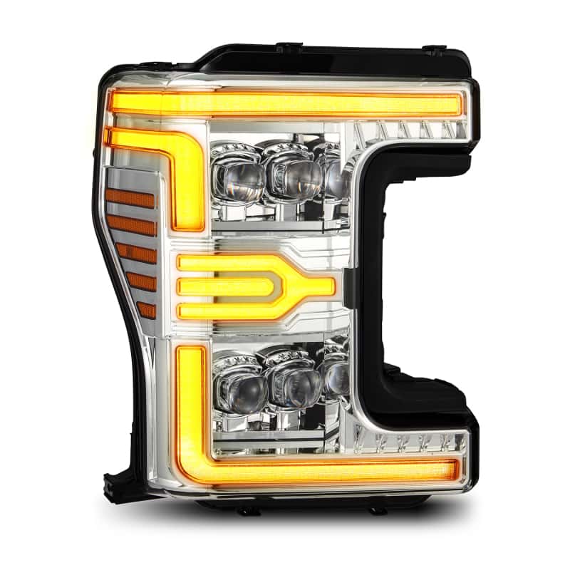 AlphaRex — AlphaRex 17-19 Ford F-250/350/450/550 Super Duty NOVA-Series LED Proj Headlights Chrome w/SS & SBDRL
Projector Headlights - view 3