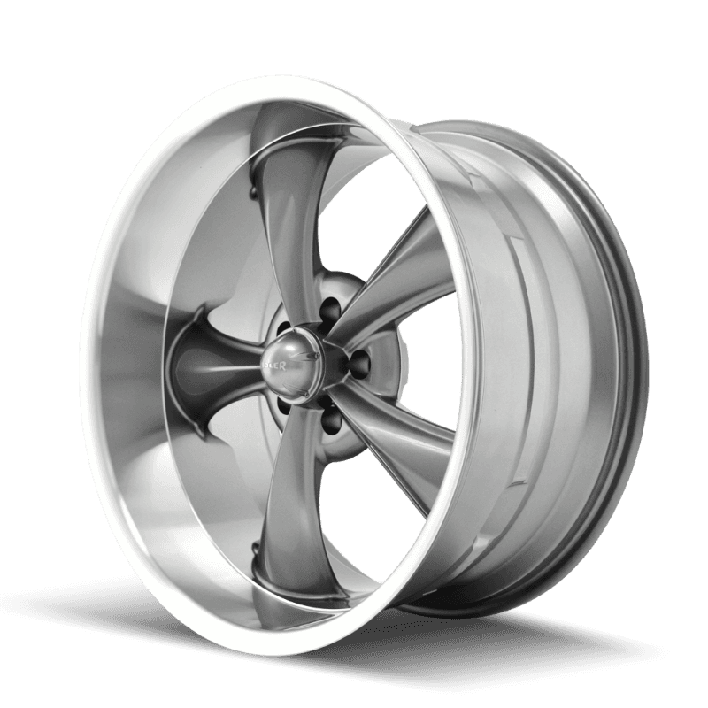 Ridler Wheels — Ridler 695 20x8.5 / 5x127 BP / 0mm Offset / 83.82mm Hub Gloss Grey Machined Wheel
RIDLER 695 - view 2