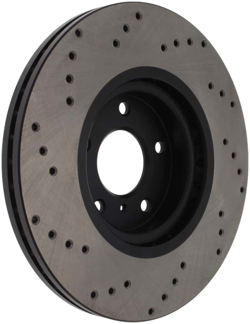 Stoptech — StopTech 08-09 Infiniti EX35 / 05-08 G35 / 09 G37 / 06-09 M35/M45 Drilled Right Front Rotor
Cross Drilled Rotor
Disc Brake Rotor - view 1