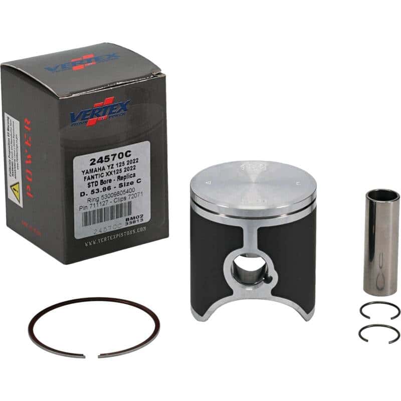 Vertex Pistons — Vertex Piston 2023 Fantic Motor XE 125 125cc Cast Replica Piston Kit - view 2