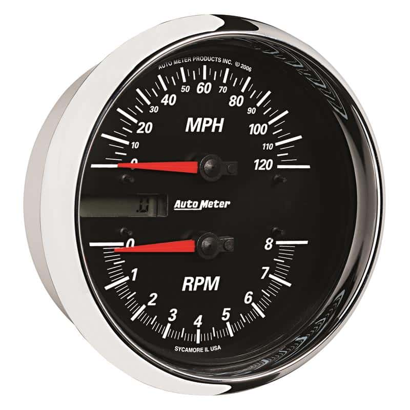 AutoMeter — Autometer Pro-Cycle Gauge Tach/Speedo 4 1/2in 8K Rpm/120 Mph Black
4" RPM/SP 8K/120 B P - view 2