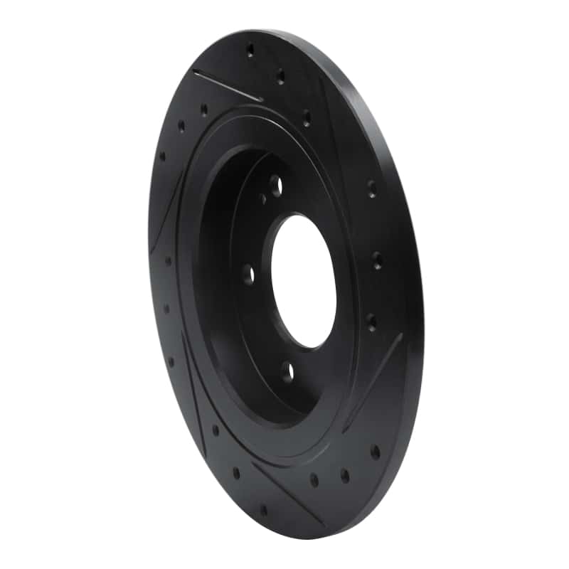 R1 Concepts — R1 13-25 Hyundai Kona Rear Left Drilled & Slotted Black Brake Rotor
R1 Brake Rotor Drill - view 4
