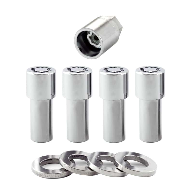 McGard — McGard Wheel Lock Nut Set - 4pk. (X-Long Shank) M12X1.5 / 13/16 Hex / 2.165in. Length - Chrome - view 1