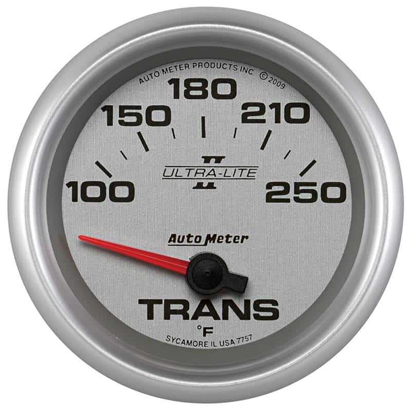 AutoMeter — AutoMeter Gauge Transmission Temp 2-5/8in. 100-250 Deg. F Electric Ultra-Lite II
2-5/8" TRANS TEMP, 1 - view 2