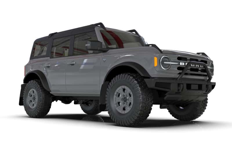 Rally Armor — Rally Armor 21-25 Ford Bronco (Plstc Bmpr + RR - NO Rptr/Sprt) Blk Mud Flap w/Red Logo
Mud Flap - view 2