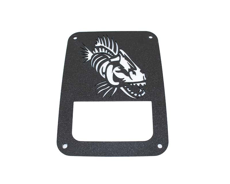Fishbone Offroad — Fishbone Offroad 07-18 Jeep Wrangler JK - Black Textured Powdercoat Tail Light Covers - view 3