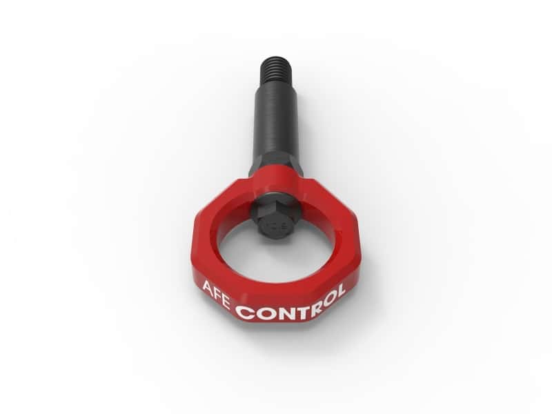aFe — aFe Control Front Tow Hook Red 20-21 Toyota GR Supra (A90)
Front Tow Hook - view 4